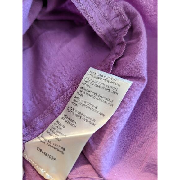 FREE PEOPLE Purple Desert Days Dramatic Orchid Sleeveless Ruffle Dress Large NEW - Picture 6 of 9